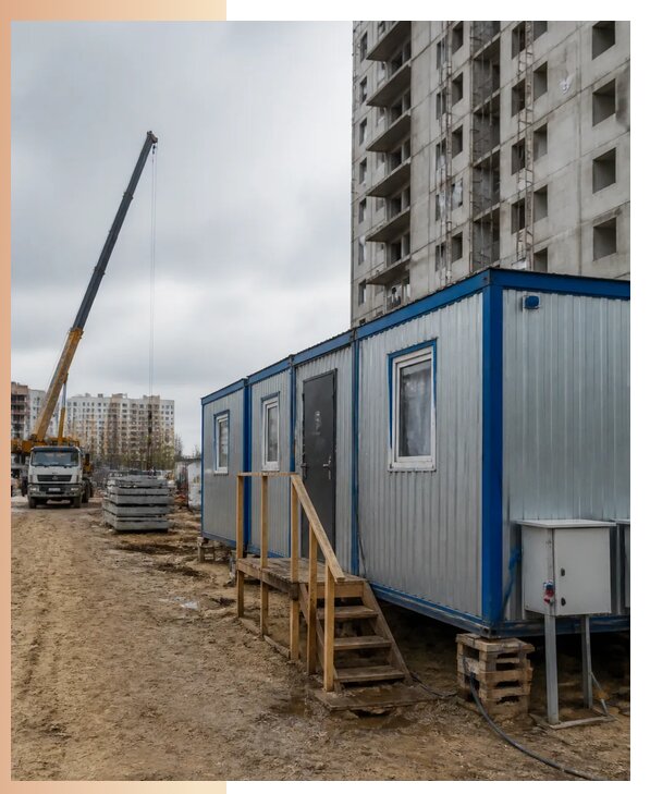 Аренда строительных вагончиков для рабочих в Воткинске